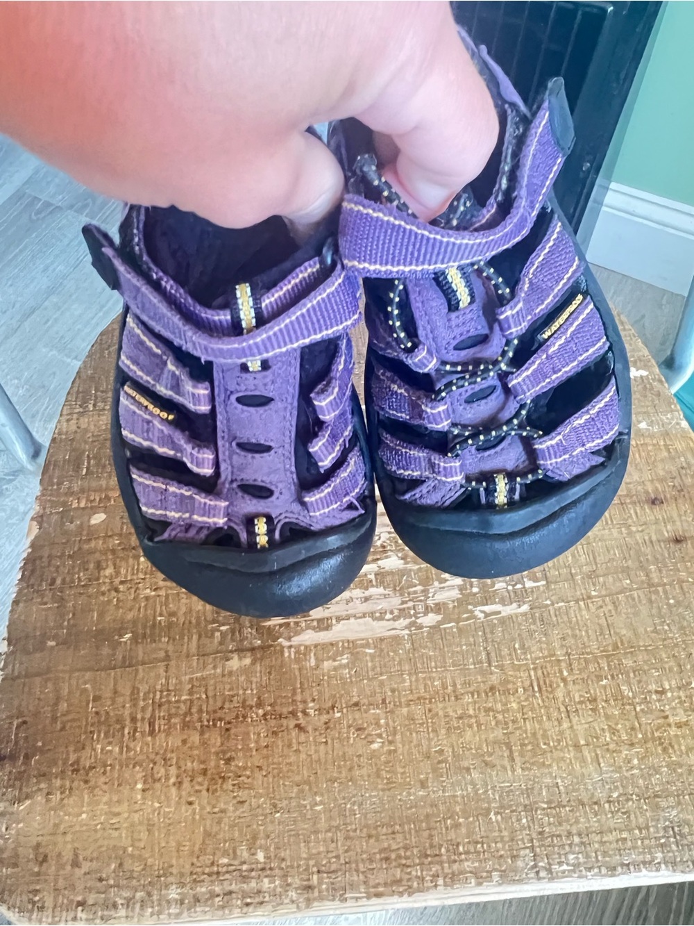 Keen Purple Kids Outdoor Sandals with Black Soles
